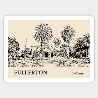 Fullerton - California Sticker